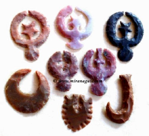 Manufacturers Exporters and Wholesale Suppliers of Designing Star Agate Arrowheads Khambhat Gujarat
